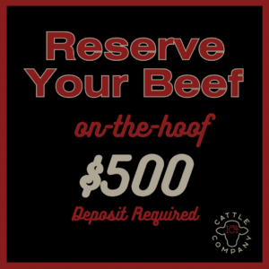 Reserve Your Beef: Quarter Beef