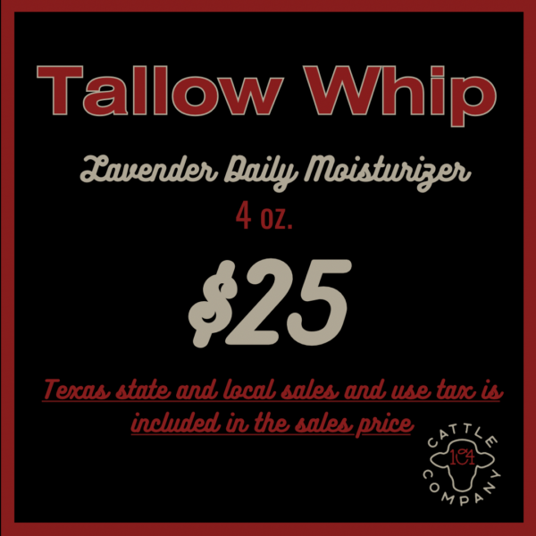 Tallow Whip (4 oz): Lavender