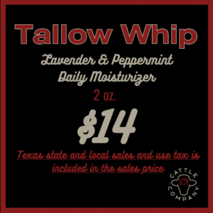 Tallow Whip (2 oz): Lavender & Peppermint
